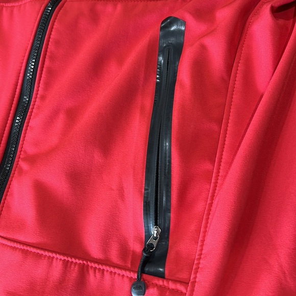 The North Face summit series Jacket red & Gray Softshell Lined Hood/ready XL - Picture 3 of 16